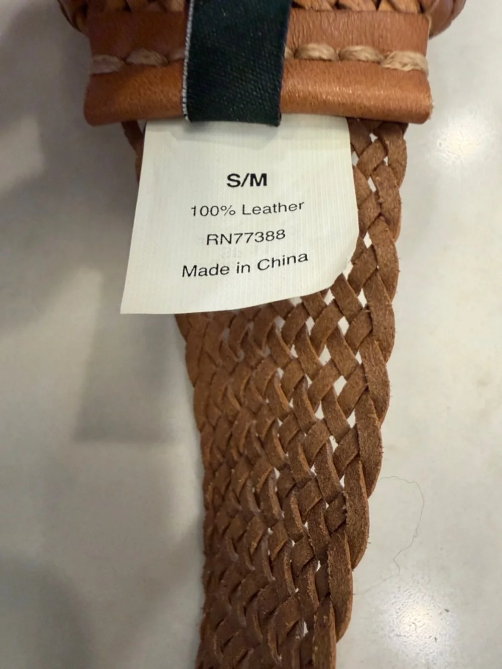 J. Crew Braided Leather Double-Ring Belt in Tan - Picture 4 of 5